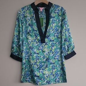 Floral V-Neck Women's Top
